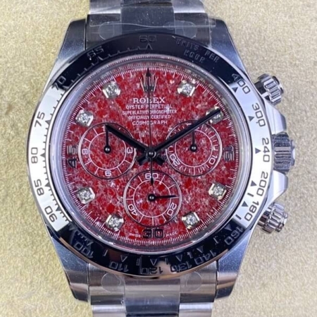 Clean Factory Watches Rolex Cosmograph Daytona 116589 Pomegranate Dial