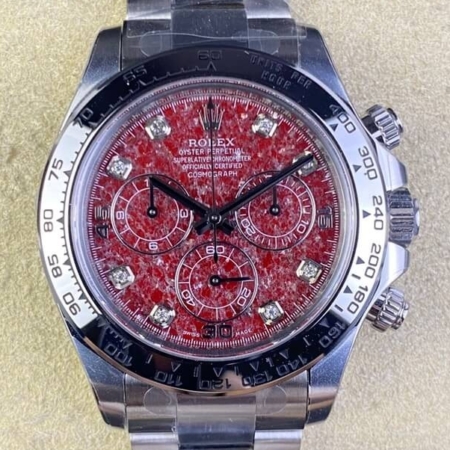 Clean Factory Watches Rolex Cosmograph Daytona 116589 Pomegranate Dial
