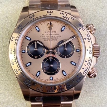 Clean Factory Rolex Cosmograph Daytona M116505-0009 Rose Gold Watch