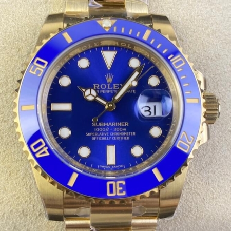 Clean Factory Rolex Submariner M116618LB-0003 Fake Watch