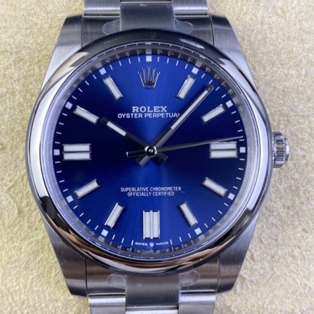 Clean Factory Rolex Oyster Perpetual M124300-0003 Bright Blue Dial Size 41mm Replica