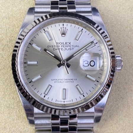 Clean Factory Rolex Datejust M126234-0013 Silver Dial Replica