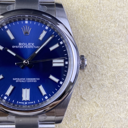 Clean Factory Rolex Oyster Perpetual M124300-0003 Bright Blue Dial Size 41mm Replica
