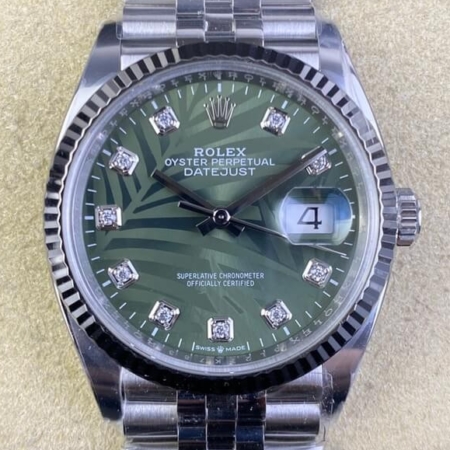 Clean Factory Replica Rolex Datejust M126234-0055 Green Dial