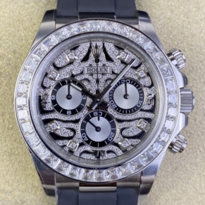 Clean Factory Custom Modified Watch Rolex Cosmograph Daytona 116588 TBR Tiger Dial Platinum Watch
