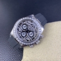 Clean Factory Custom Modified Watch Rolex Cosmograph Daytona 116588 TBR Tiger Dial Platinum Watch