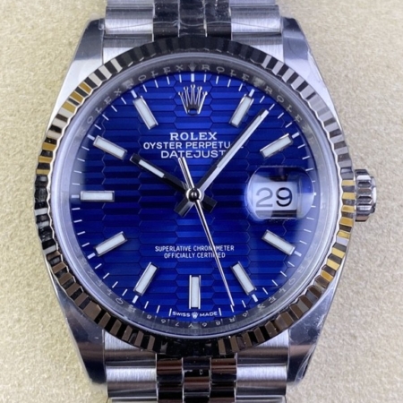 Clean Factory Clone Women's Watch Rolex Datejust M126234-0049 Blue Dial Size 36mm