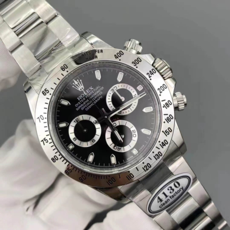 Clean Factory Replica Rolex Cosmograph Daytona 116520-78590 Black Dial Watch