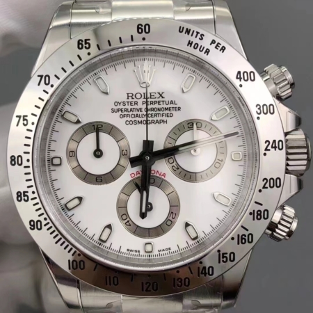 Clean Factory Rolex Cosmograph Daytona 116520-78590 White Dial Watch