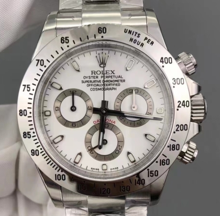 Clean Factory Rolex Cosmograph Daytona 116520-78590 White Dial Watch