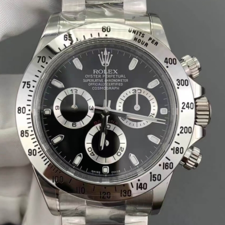Clean Factory Replica Rolex Cosmograph Daytona 116520-78590 Black Dial Watch