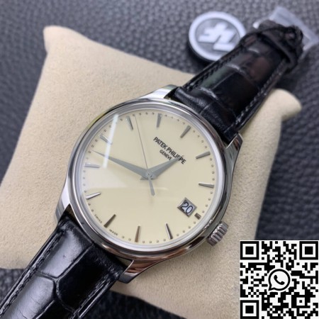ZF Factory Fake Patek Philippe Calatrava 5227G-001 White Dial