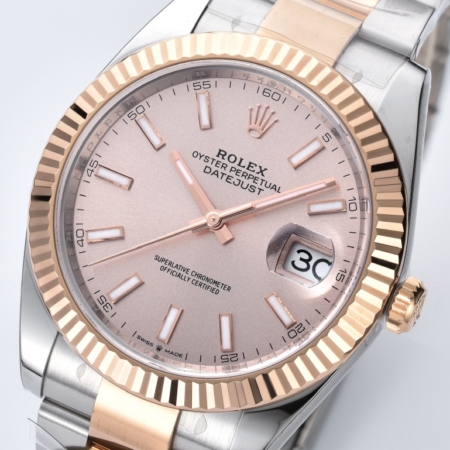Clean Factory New Rolex Datejust M126331-0009 Pink Dial Size 41mm