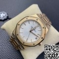 ZF Factory AP Royal Oak 15500 Rose Gold White Dial Watch