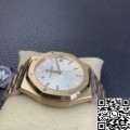 ZF Factory AP Royal Oak 15500 Rose Gold White Dial Watch
