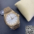 ZF Factory AP Royal Oak 15500 Rose Gold White Dial Watch