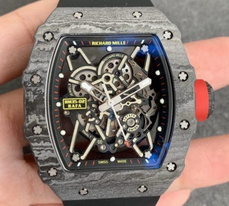 ZF Factory Richard Mille RM35-02 Carbon Fiber Case Replicas