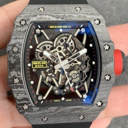ZF Factory Richard Mille RM35-02 Carbon Fiber Case Replicas