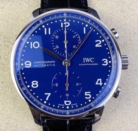 ZF Factory IWC Portugieser IW371491 Blue Panda Plate Replica