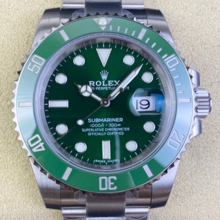 VS Factory Rolex Submariner 116610LV-0002 Green Dial Replica