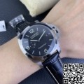 VS Factory Panerai Luminor Replica For Sale PAM312 Black Leather Strap Size 44mm