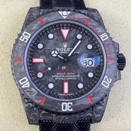 VS Factory Custom Rolex watch Submariner Colored Carbon Fiber Case Red