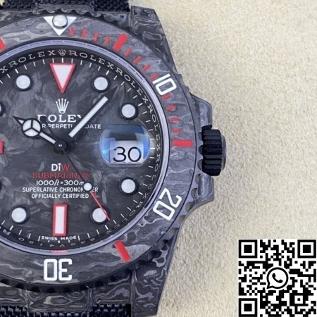 VS Factory Custom Rolex watch Submariner Colored Carbon Fiber Case Red