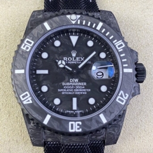 VS. Factory Custom Replica Rolex Watches Submariner Carbon Fiber Case White