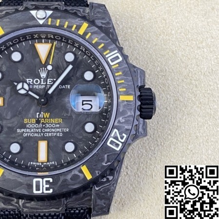 VS Factory Custom Replica Rolexs Submariner Carbon Fiber Case Yellow