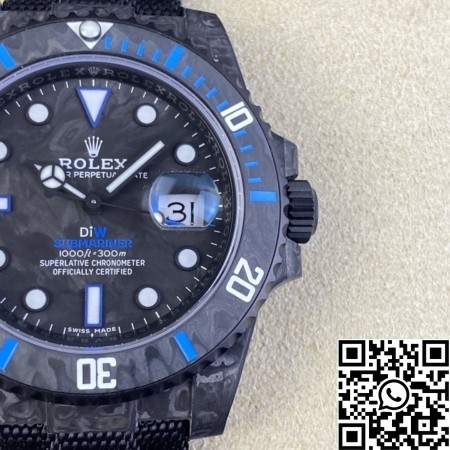 VS Factory Custom Rolex Submariner Replica Carbon Fiber Case Blue
