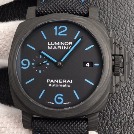 VS Factory Luminor Panerai Watch PAM01661 Carbon Fiber Case Size 44mm