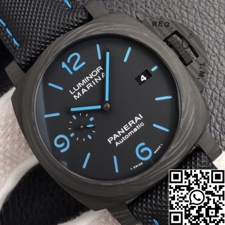 VS Factory Luminor Panerai Watch PAM01661 Carbon Fiber Case Size 44mm