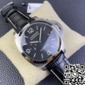 VS Factory Panerai Luminor Replica For Sale PAM312 Black Leather Strap Size 44mm