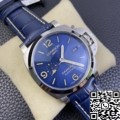 VS Factory Fake Panerai Watches Luminor GMT PAM01033 Blue Dial Size 44mm