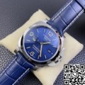 VS Factory Fake Panerai Watches Luminor GMT PAM01033 Blue Dial Size 44mm
