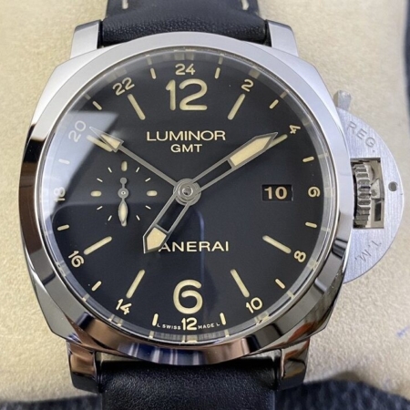 VS Factory Luminor Panerai GMT replica PAM531 Black Dial Size 44mm