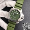 VS Factory Panerai Submersible Watches Replica PAM01055 Green Dial Size 42mm