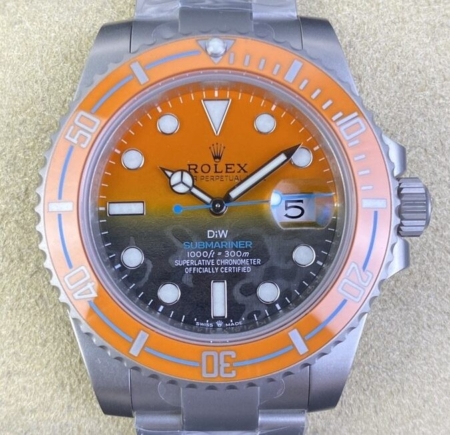 VS Factory Custom Rolex Submariner Orange Dial Size 40mm