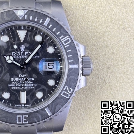 VS Factory Custom Rolex Submariner Carbon Fiber Dial Watch