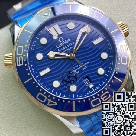 VS Factory Fake Omegas Seamaster Diver 300M 210.20.42.20.03.002 Rose Gold
