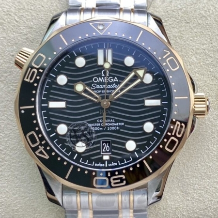 VS Factory Fake Omega Seamaster Diver 300M 210.20.42.20.01.001 Rose Gold