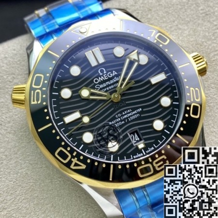 VS Factory Fake Omega Watch Seamaster Diver 300M 210.20.42.20.01.002 Black Dial