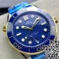 VS Factory Omega Seamaster fake Diver 300M 210.20.42.20.03.001 Blue Dial