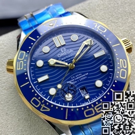 VS Factory Omega Seamaster fake Diver 300M 210.20.42.20.03.001 Blue Dial