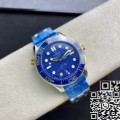 VS Factory Omega Seamaster fake Diver 300M 210.20.42.20.03.001 Blue Dial