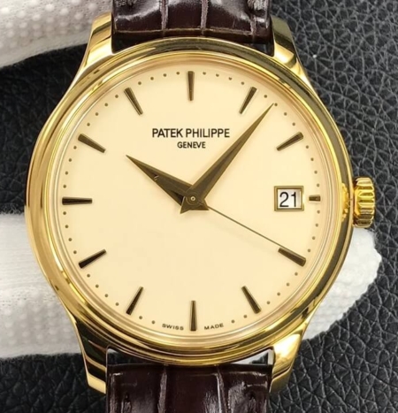 3K Factory Patek Philippe Replica Calatrava 5227 Gold Watch