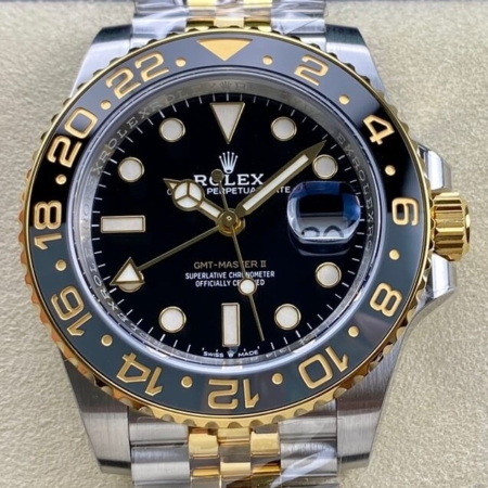 ARF Factory Rolex GMT Master II M126713GRNR-0001 Gold Replica Watch