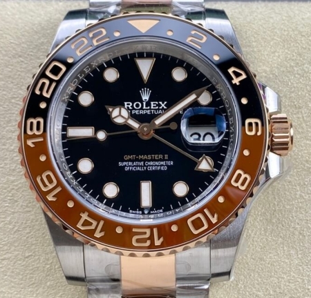 ARF Factory Rolex GMT Master II M126711CHNR-0002 Rose Gold Replica Watches