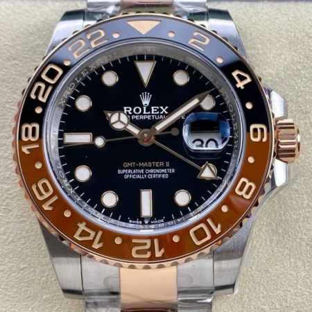 ARF Factory Rolex GMT Master II M126711CHNR-0002 Rose Gold Replica Watches