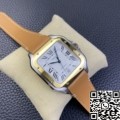BV Factory Cartier Watch Fake Santos W2SA0006 Leather Strap